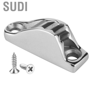 Sudi Rope Cleat Stainless Steel Boat Clam Line Clamp Jam Grip Hardware Parts Sailing Kayak Marine Accessories