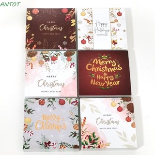 Antot โปสการ์ดอวยพร ลายต้นคริสต์มาส 8*8 ซม. 30 ชิ้น