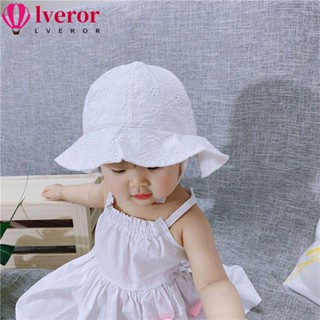 Lveror หมวกปีกกว้าง กันแดด ป้องกันรังสียูวี สําหรับเด็กทารก 0-18 เดือน