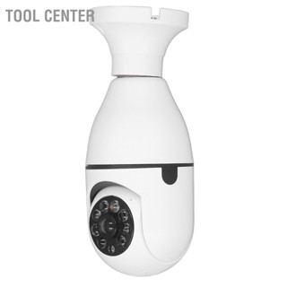 Tool Center กล้อง WiFi ไร้สาย 100W 20m Night Vision Voice Intercom มุมมอง 360 องศา E27 ฐานกล้องรักษาความปลอดภัยในร่ม 110-240V