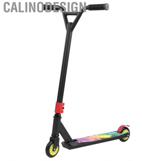 Calinodesign Adult Stunt Scooter Professional Kick 2 Elastic PU Wheels Portable