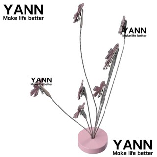 Yann1 กรอบรูปโลหะ รูปดอกซากุระ 8 กิ่ง สีเงิน สีชมพู สําหรับสํานักงาน