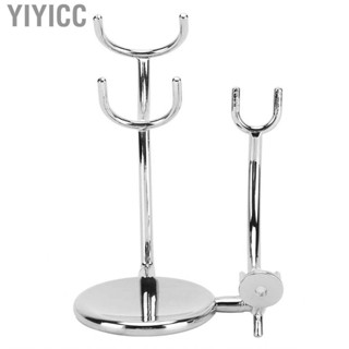 Yiyicc Manual Shaving Brush Soap Bowl Stand Electroplating Metal Knif Hbh