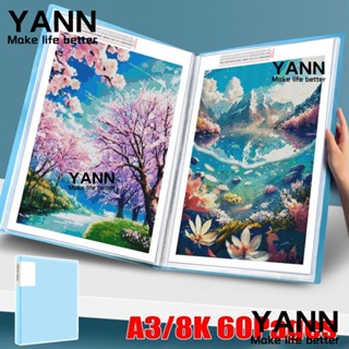 Yann1 อัลบั้มรูปภาพ โฟลเดอร์ ความจุขนาดใหญ่ A3 8K ทนทาน สําหรับสํานักงาน โรงเรียน