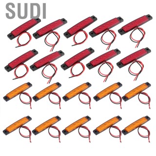 Sudi Side Marker Lamp  10Pcs/Set Truck Light Signal Warning Indicator with 6  12V