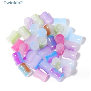 Twinkle ลูกปัดแก้ว หลากสี สุ่มสี สําหรับทําสร้อยคอ 90 ชิ้น