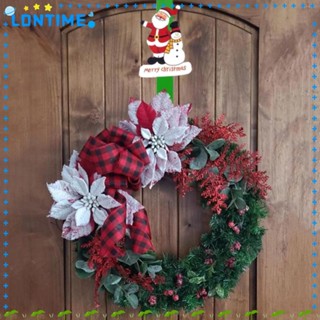 Lontime ตะขอแขวนพวงหรีด ลาย Navidad Natal Over Door สําหรับแขวนประตู คริสต์มาส 3 ชิ้น