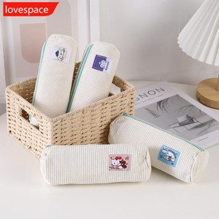 Lovespace กระเป๋าเครื่องสําอาง กระเป๋าดินสอ ผ้าลูกฟูก ลายสุนัขน่ารัก เหมาะกับการพกพาเดินทาง J4Z8 1 ชิ้น