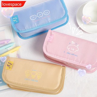 Lovespace กระเป๋าดินสอ มัฟฟิน สองชั้น ความจุขนาดใหญ่ D4N6 1 ชิ้น