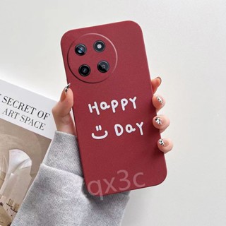 พร้อมส่ง เคสโทรศัพท์มือถือ ซิลิโคนนิ่ม ผิวด้าน กันรอยกล้อง ลาย Happy Day แฟชั่น สําหรับ Realme11 11NFC 4G Realme 11 Pro+ Pro 5G C51 C53 C55 2023 Realme11NFC