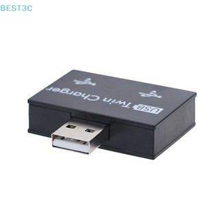 Best3c อะแดปเตอร์แปลงแยก USB2.0 1 ตัวผู้ เป็น 2 พอร์ต ตัวเมีย สําหรับโทรศัพท์มือถือ แล็ปท็อป พีซี คอมพิวเตอร์