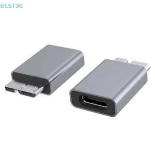 Best3c อะแดปเตอร์เชื่อมต่อ USB Type C ตัวเมีย เป็น USB 3.0 Micro B ตัวผู้