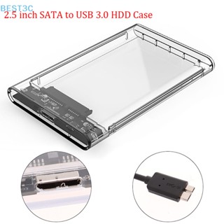 Best3c เคสฮาร์ดดิสก์ไดรฟ์ภายนอก USB 3.0 เป็น SATA SSD HDD 2.5 นิ้ว