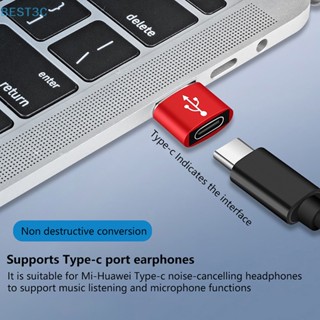 Best3c อะแดปเตอร์แปลงสายชาร์จ USB OTG ตัวผู้ เป็น Type C ตัวเมีย สําหรับชาร์จโทรศัพท์มือถือ