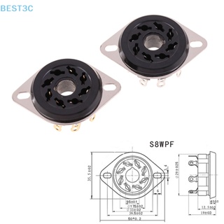 Best3c ฐานซ็อกเก็ตเบคิไลต์ 8Pin S8WPF สําหรับ KT88 6550 6SN7 EL34