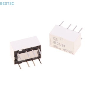 Best3c รีเลย์สัญญาณ ขนาดเล็ก Hfd4 3V 5V 12V 24V S SR 2A 8-Pin 1 ชิ้น