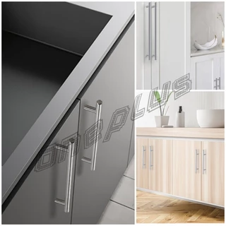 OnePlus มือจับประตู ตู้ ลิ้นชัก วัสดุสแตนเลสสีขาว สไตล์นอร์ดิก มีหลายขนาด cabinet handle