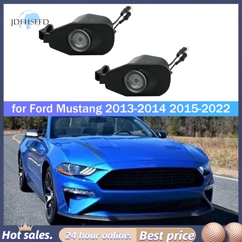 jdfhsffdสําหรับฟอร์ดมัสแตง2013-2022 LEDด้านข้างPuddleเลเซอร์-กระจกมองหลังPuddleยินดีต้อนรับCourtesyโ