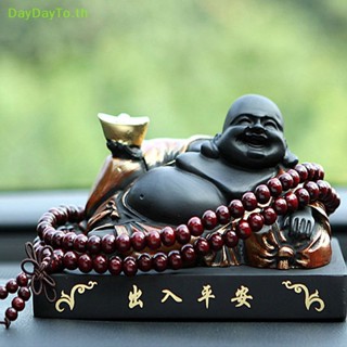 Daydayto กําไลข้อมือลูกปัดไม้ธรรมชาติ 6 มม. 108 เม็ด สําหรับทําสมาธิ ทําสวดมนต์