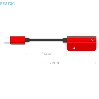 Best3c อะแดปเตอร์แปลงสายเคเบิ้ลหูฟัง Type c 3.5 มม. Type-c เป็น 3.5 มม. สําหรับชาร์จ ฟังเพลง