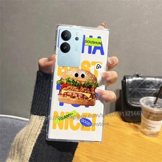 Phone Case VIVO V29 Pro V29e X90 Pro X80 Pro 5G 4G มาใหม่ เคสโทรศัพท์มือถือแบบนิ่ม ลายการ์ตูนอาหาร สําหรับ