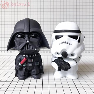 [COD] ตุ๊กตาฟิกเกอร์ Star Wars Anime สีดํา สีขาว