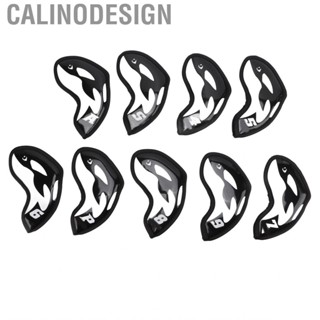 Calinodesign Golf Iron Covers  Hook and Loop Sealing Club Headcovers  PU for Competition