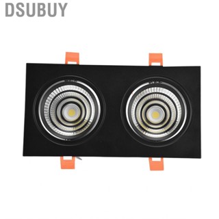 Dsubuy Dual Head  Recessed Ceiling Light Adjust Angle COB Rectangle W/  HG