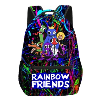 Cool RAINBOW FRIENDS กระเป๋าเป้สะพายหลัง กระเป๋านักเรียน ระบายอากาศ กันน้ํา ความจุขนาดใหญ่ สําหรับผู้ชาย ผู้หญิง