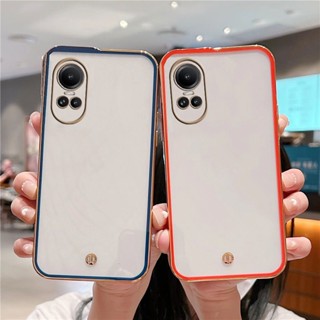 พร้อมส่ง เคสโทรศัพท์มือถือ ซิลิโคนนิ่ม TPU ใส กันรอยเลนส์กล้อง หรูหรา สําหรับ Oppo Reno 10 Pro Reno10 Pro+ 5G RENO10PRO RENO10PRO+