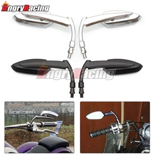 กระจกมองหลังโลหะ ดัดแปลง สําหรับรถจักรยานยนต์ Honda Steed 400 600 Magna250 750 Shadow 400 750 Drag Star V-Star vulcan