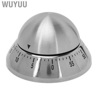 Wuyuu Cooking Timer Round Mechanical Stainless Steel for Office