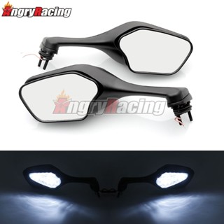 กระจกมองข้างรถจักรยานยนต์ พร้อมไฟ LED สําหรับ Honda CBR 1000 RR CBR1000RR 2008-2013 VFR 1200 VFR1200 2010-2012