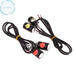 Xo94ol หลอดไฟ Led DC12V พลังงานสูง อุปกรณ์เสริม สําหรับติดป้ายทะเบียนรถมอเตอร์ไซค์ 2 ชิ้น