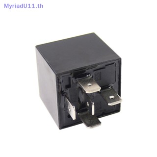 Myriadu รีเลย์เทอร์มินัล DC 12V 24V 4 5 Pins 4P 5P 80A ขนาดเล็ก กันน้ํา สําหรับรถยนต์ รถจักรยานยนต์ เรือ