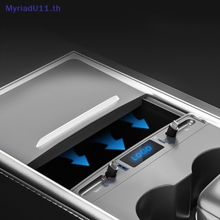 Myriadu 4-in-1 ฮับ USB 4-in-1 ยืดหดได้ และ 2 พอร์ต สําหรับโมเดล 3 Y 2021 2022 2023