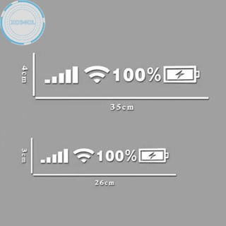 Xo94ol สติกเกอร์สัญญาณ WIFI อุปกรณ์เสริม สําหรับรถยนต์ 2 ชิ้น