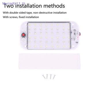 Myriadu ไฟอ่านหนังสือ LED 12v-60v แบบบางพิเศษ สําหรับติดตกแต่งภายในรถยนต์ รถบรรทุก