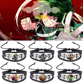 Ivory Boku No Hero Academia สร้อยข้อมือ ผู้ชาย เด็ก เสน่ห์ อะนิเมะ เครื่องประดับ เวลา อัญมณี คอสเพลย์ สร้อยข้อมือหนัง