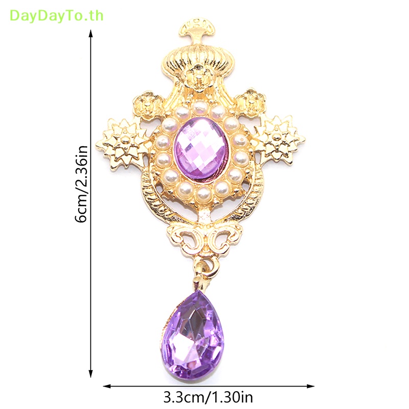 Daydayto เข็มกลัด รูปหยดน้ํา ประดับไข่มุก พลอยเทียม อัลลอย สําหรับตกแต่งงานแต่งงาน แก้วไวน์ การ์ดเชิญ DIY
