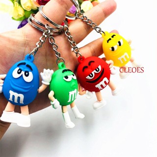 Cleoes M&amp;M’S พวงกุญแจ การ์ตูน ฟิกเกอร์ ประตูรถ พวงกุญแจรถ กระเป๋า จี้ เครื่องประดับแฟชั่น พวงกุญแจ