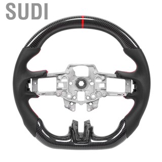 Sudi carbon steering wheel 100% brand new superb craftsmanship nappa perforated leather red stitching