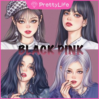 【PL】ภาพวาดปักเพชร ลายกลุ่มดาว BLACKPINK 5D ขนาด 30x30 ซม. สําหรับตกแต่งบ้าน ห้องนั่งเล่น DIY