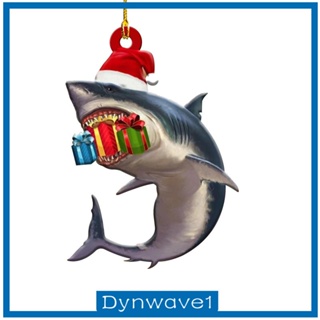 [Dynwave1] จี้ฉลามน่ารัก สําหรับแขวนตกแต่งต้นคริสต์มาส ห้องนั่งเล่น