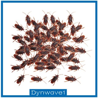 [Dynwave1] ของเล่นแมลงสาบปลอม ของขวัญวันฮาโลวีน สําหรับเด็ก 100 ชิ้น