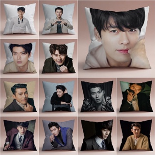 Actor Hyun Bin ปลอกหมอนอิง พิมพ์ลาย ด้านเดียว สําหรับห้องนั่งเล่น โซฟา รถยนต์ ของขวัญเด็ก (ไม่มีแกน)