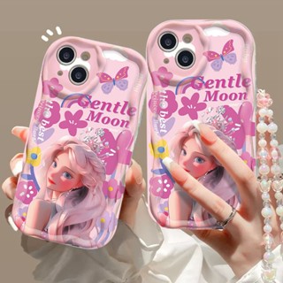 เคสโทรศัพท์มือถือ ลายเจ้าหญิงบาร์บี้ พร้อมสายโซ่คล้อง สําหรับ VIVO Y31 Y33S Y33T Y35 Y36 Y50 Y30i Y51 Y75 Y76S Y77e Y78+ Y85 V9 Y91 Y93 Y95 Y91C