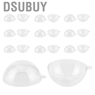 Dsubuy Clear Plastic Ball 10 Pairs Fillable DIY Wedding Christmas