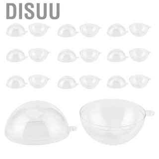 Disuu Clear Plastic Ball 10 Pairs Fillable DIY Wedding Christmas