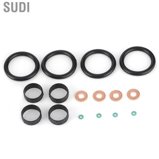 Sudi Fuel Injector Seal Set Washer O-Ring Replacement 198196 Fit for Citroen Nemo Xsara C1 C2 C3 Rubber Sealing